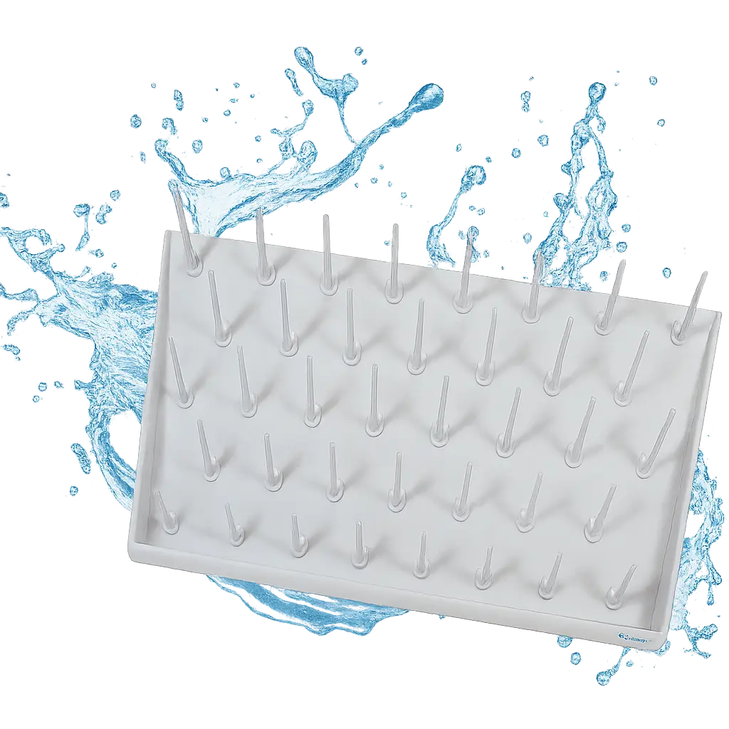 Labstream PP afdruiprek 900/450mm, RAL7035